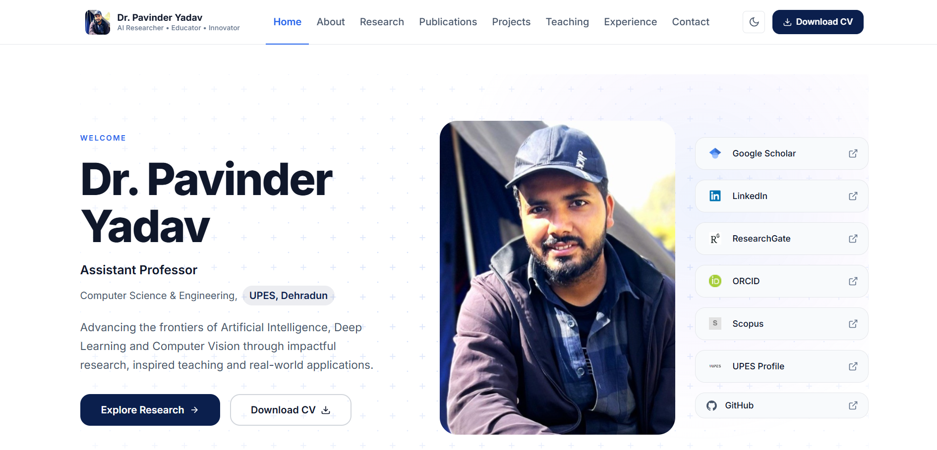 Dr. Pavinder's Portfolio